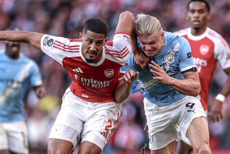 Kịch bản Man City - Arsenal phân định ngôi vua Ngoại hạng Anh bằng hiệu số ở vòng 38