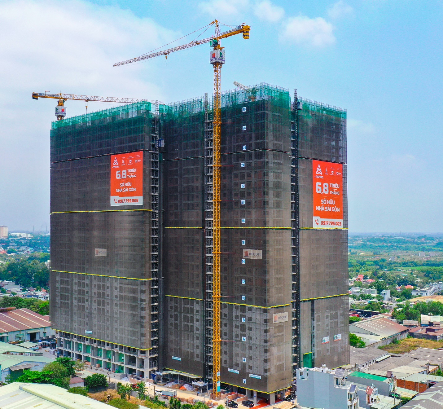 Chỉ với 6,8 triệu/tháng sở hữu The Aspira - căn hộ cất nóc vào ngày 10.04.2026, vượt tiến độ lên đến 30 ngày.