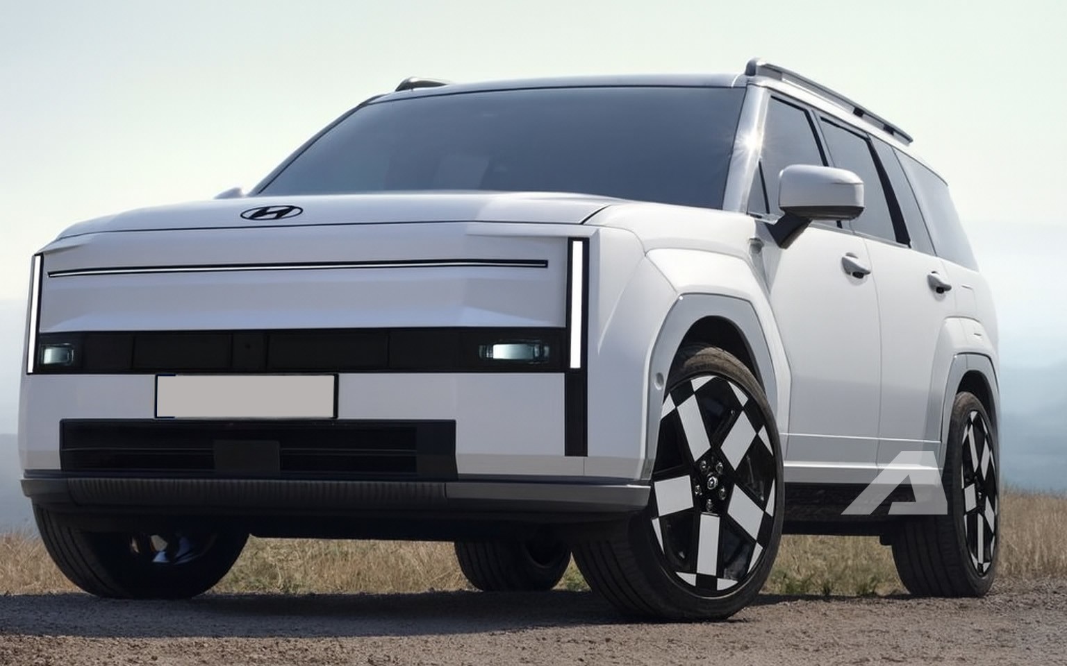 Ảnh phác thảo mới nhất về dòng xe Hyundai SantaFe.