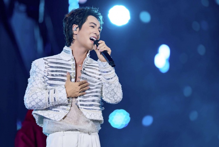 Ca sĩ Đăng Khôi tại sự kiện mới đây. (Ảnh: NVCC)