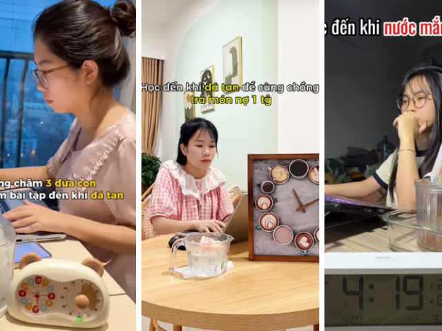 Trào lưu kỳ lạ 'học đến khi đá tan' của gen Z gây bão mạng xã hội