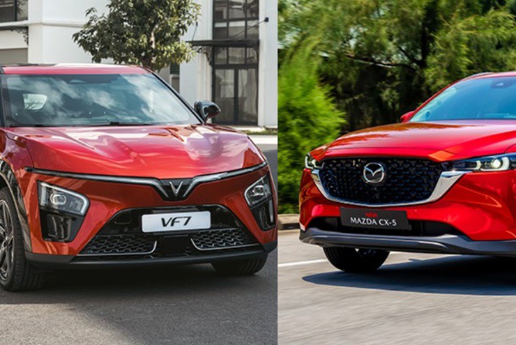 Nên mua Mazda CX-5 hay VinFast VF7 tốt hơn?