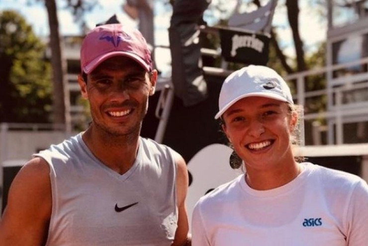 Rafael Nadal và&nbsp;Iga Swiatek