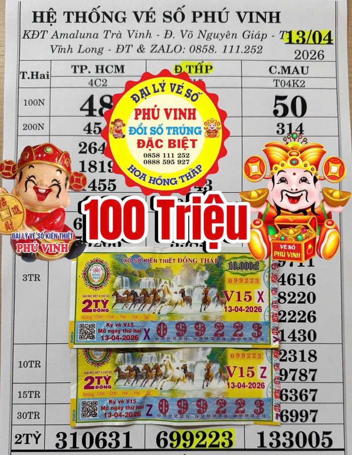 Sáng 14-4, lộ diện nhiều người ở TPHCM và các tỉnh trúng thưởng xổ số miền Nam - 3