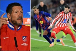 "Cáo già" Simeone quyết tâm "giấu bài" trước đại chiến với Barcelona (Clip tin nóng)