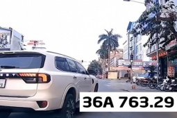 Ô tô 36A-763.29 lấn làn, dùng biển số không đúng đăng ký bị phạt 51 triệu