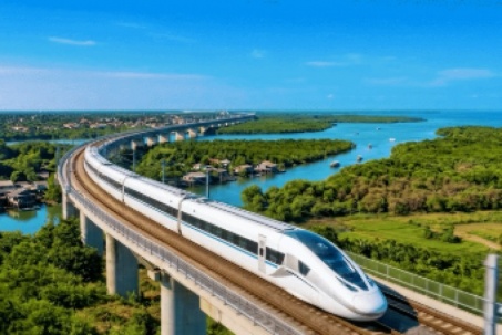Phối cảnh đường sắt cao tốc đầu tiên ở phía Bắc