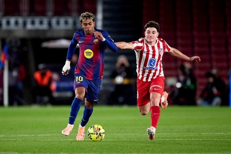 Trực tiếp bóng đá Atletico Madrid - Barcelona: Thư hùng đỉnh cao, Alvarez so tài Yamal (Cúp C1)