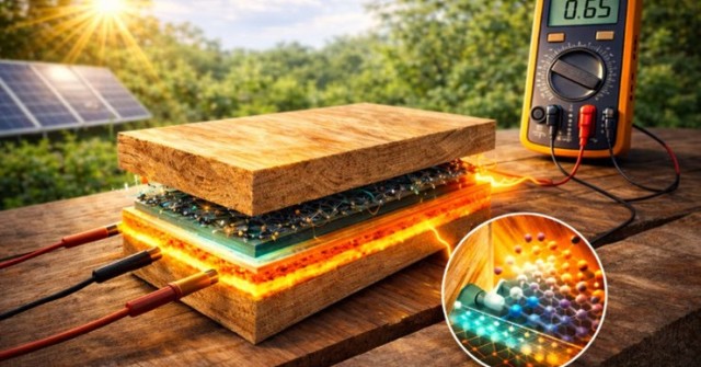 Cú sốc biến gỗ thành "pin nhiệt" khổng lồ, phát điện xuyên đêm không cần mặt trời