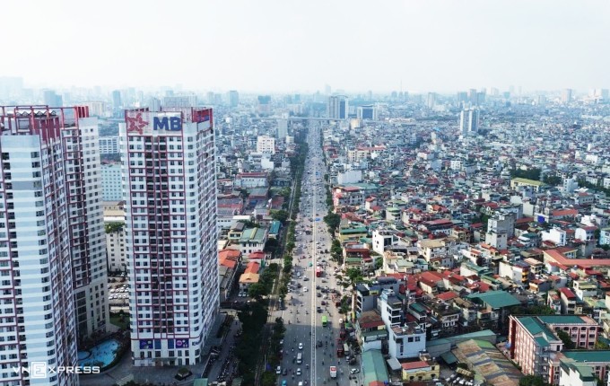 Đường Giải Phóng, đoạn đầu quốc lộ 1. Ảnh: Phạm Chiểu