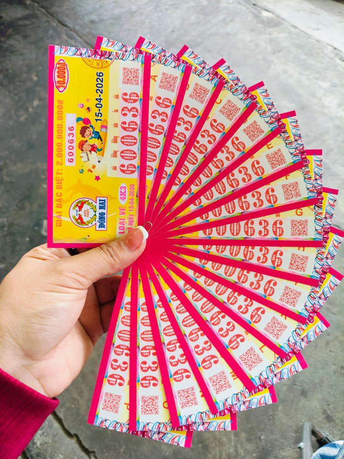 Xổ số miền Nam ngày 15-4 sẽ mở thưởng đối với vé số của 3 đài là Cần Thơ, Sóc Trăng và Đồng Nai. Ảnh: ĐLVS Thành Phát