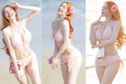 Nữ y tá có làn da trắng muốt, mặc bikini khuấy đảo đường chạy nội y