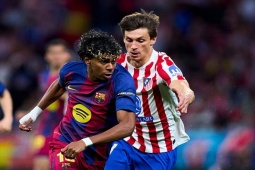 Video bóng đá Atletico Madrid - Barcelona: Cảm hứng Yamal, thẻ đỏ tai hại (Cúp C1)