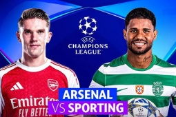 Trực tiếp bóng đá Arsenal - Sporting: Đòn kết liễu trên sân nhà (Cúp C1)