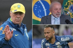 Ancelotti hỏi ý kiến Tổng thống Brazil có nên cho Neymar dự World Cup 2026