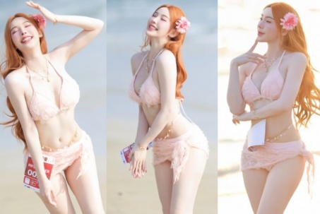 Nữ y tá có làn da trắng muốt, mặc bikini khuấy đảo đường chạy nội y