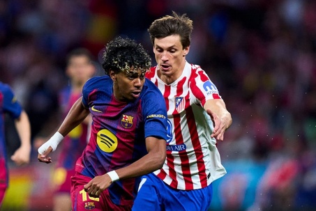 Video bóng đá Atletico Madrid - Barcelona: Cảm hứng Yamal, thẻ đỏ tai hại (Cúp C1)