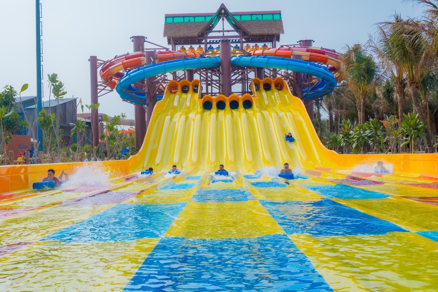 Trò chơi đạt kỷ lục Guiness ngay ngày khai trương công viên nước Aqua Adventure, Sun World Vung Tau