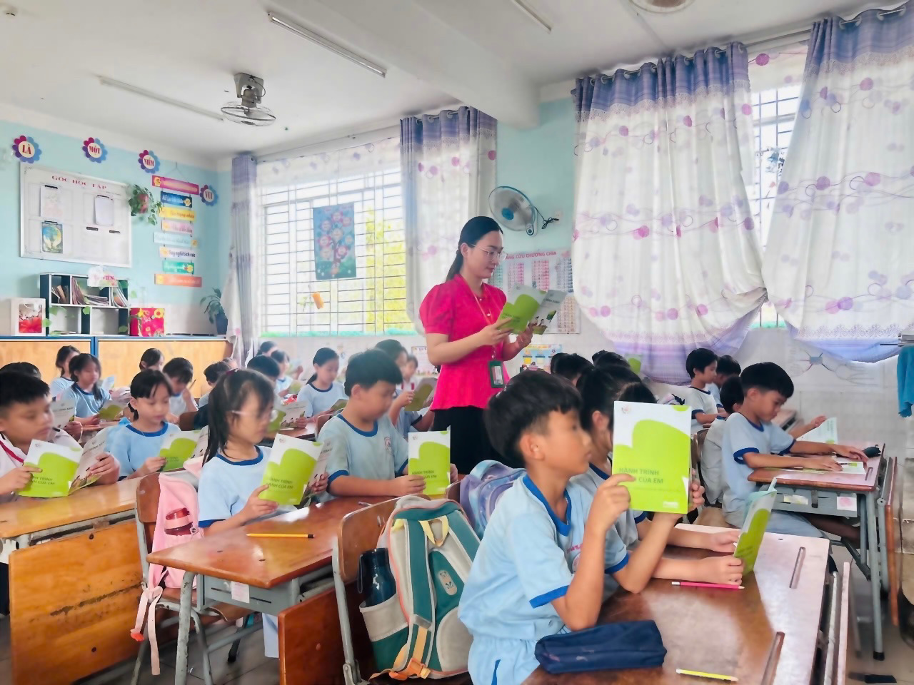 Học sinh tại các lớp tham gia các “Tiết học Xanh”