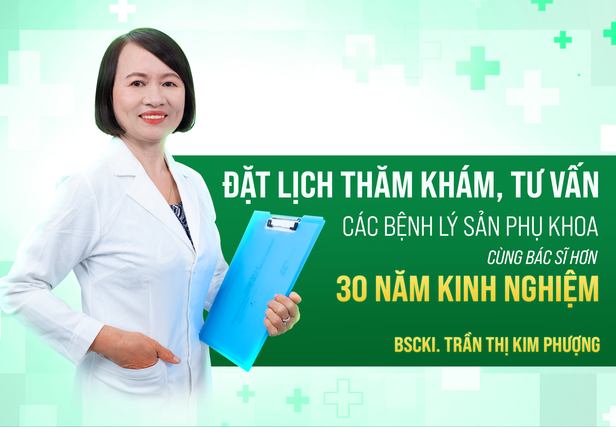 BSCKI Trần Thị Kim Phượng - 30 năm chuyên sản phụ khoa