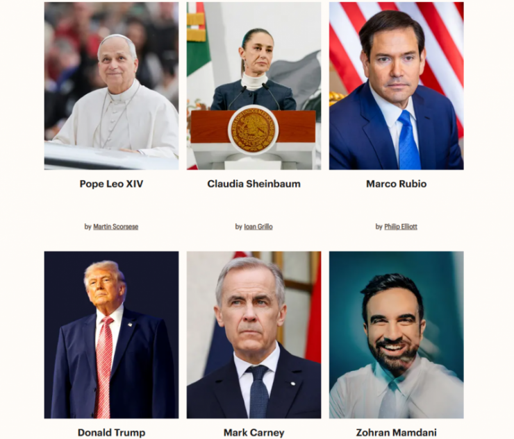 Tổng thống Mỹ Donald Trump và nhiều cái tên khác trong mục Lãnh đạo. 