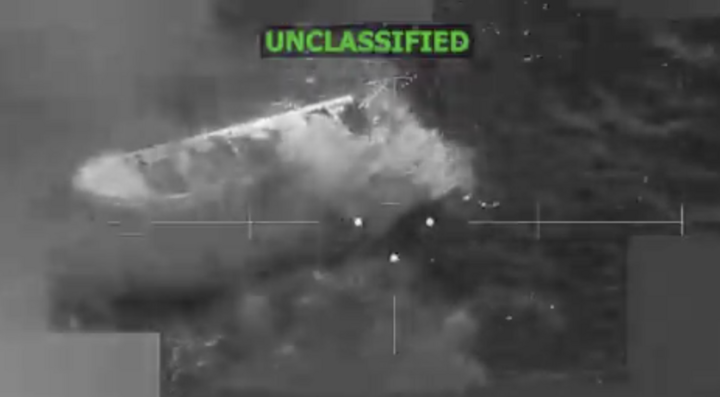 Một trong những tàu bị Mỹ tấn công. (Ảnh: SOUTHCOM)