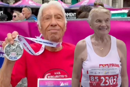 Cụ bà 89 tuổi đoạt 800 huy chương điền kinh, cụ ông 90 tuổi chạy 42km "như bay"