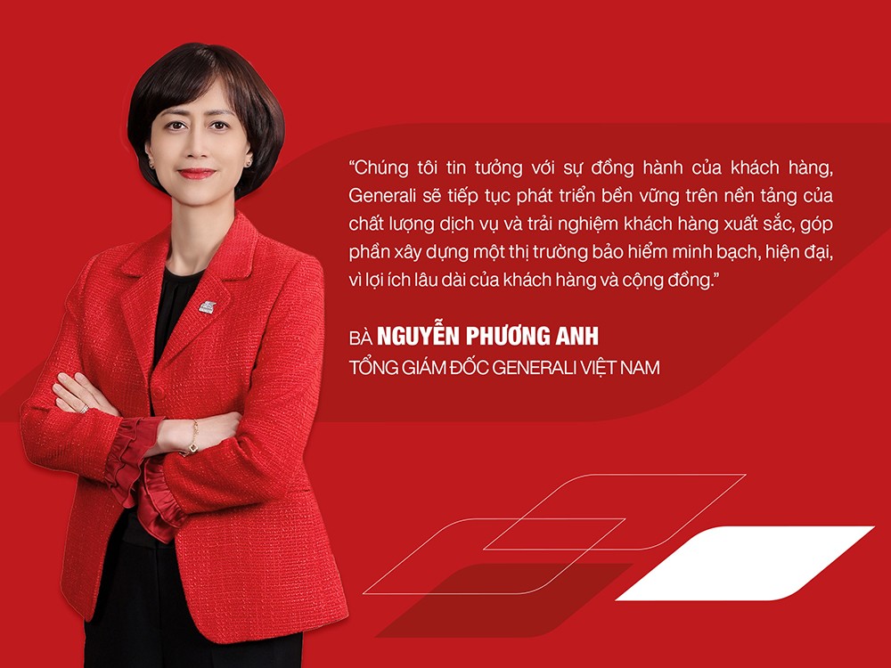 Bà Nguyễn Phương Anh - Tổng Giám đốc Generali Việt Nam chia sẻ về định hướng phát triển trong giai đoạn tiếp theo