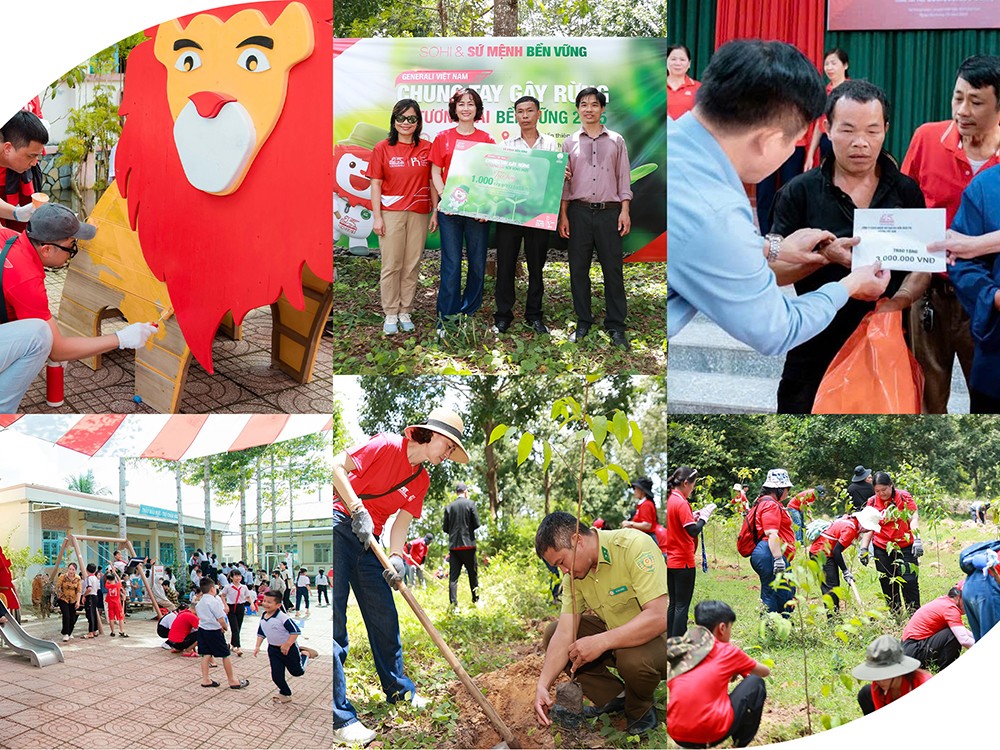 Generali Việt Nam nỗ lực triển khai các sáng kiến vì cộng đồng, góp phần vun đắp một tương lai tốt đẹp hơn