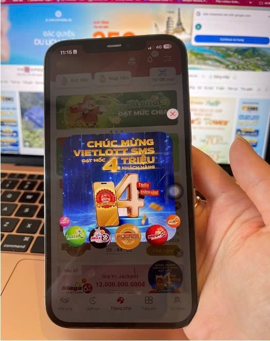 Ứng dụng Vietlott SMS cán mốc 4 triệu tài khoản.