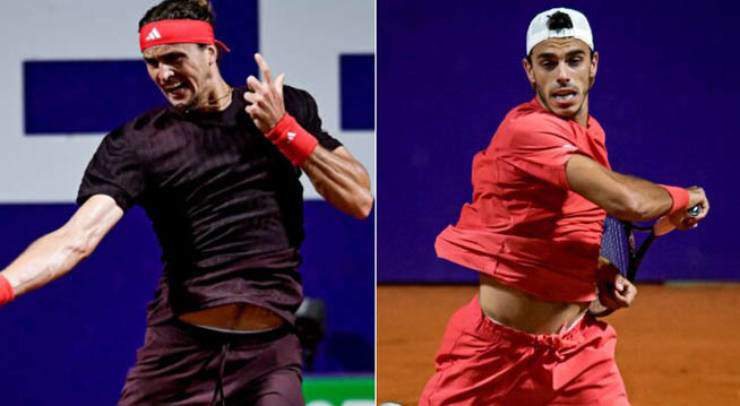 Zverev (bên trái) dự báo có trận đấu không dễ trước&nbsp;Cerundolo (bên phải)