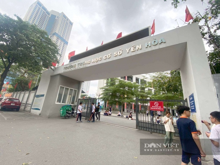 Trường THCS Yên Hòa, phường Yên Hòa, Hà Nội. Ảnh: Tào Nga