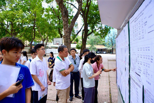 Thí sinh Hà Nội rà soát kỹ thông tin và tỷ lệ chọi trực tuyến trước khi hệ thống đóng cổng đăng ký vào 24 giờ hôm nay, 17/4.(ảnh minh hoạ)