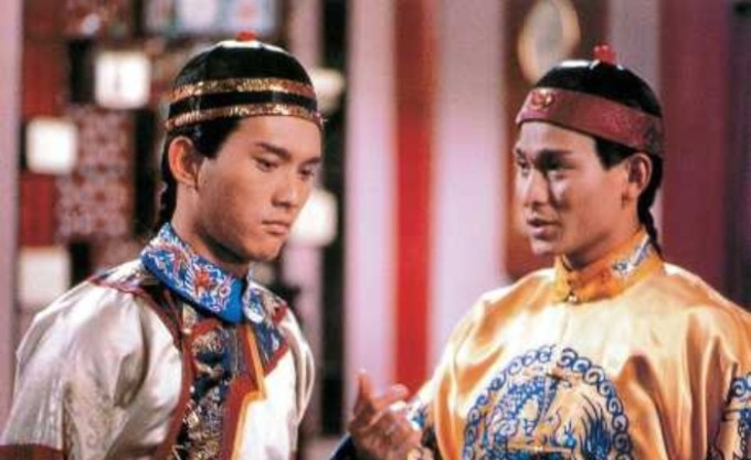 Phan Hoành Bân và Lưu Đức Hoa trên màn ảnh. Ảnh: Weibo