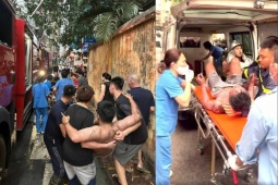 Cháy nhà trong ngõ sâu ở Hà Nội, một người mắc kẹt