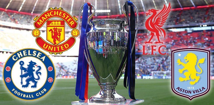 MU, Aston Villa, Liverpool và Chelsea đang cạnh tranh vé dự Cúp C1
