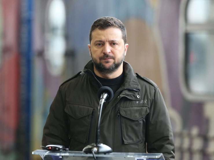 Tổng thống Ukraine Zelensky. Ảnh Getty