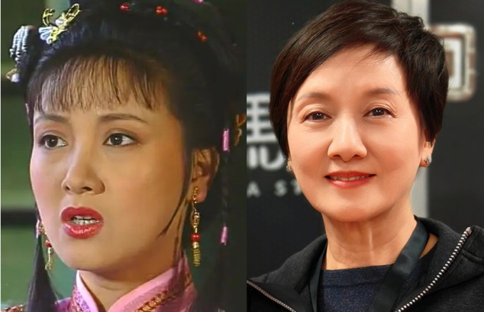 Diễn viên Đặng Tiệp thời trẻ và ở tuổi 69. Ảnh: Weibo