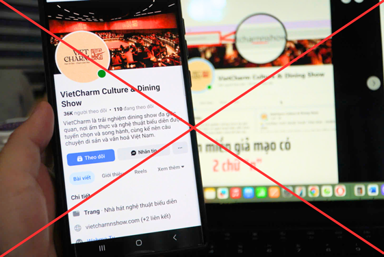 Một fanpage giả mạo có giao diện giống hoàn toàn với kênh chính thức