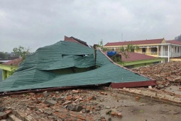 Mưa đá trong đêm ở Thanh Hóa, nhiều nơi bị thiệt hại nặng