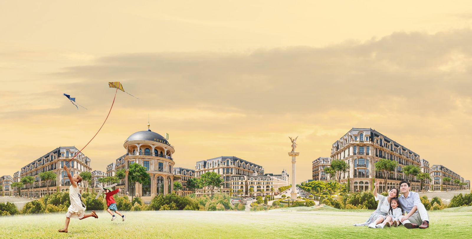 Với quy mô hơn 70ha theo quy hoạch, Noble Palace Tay Thang Long WorldHotels Residences kế cận hệ sinh thái xanh lên tới gần 200ha