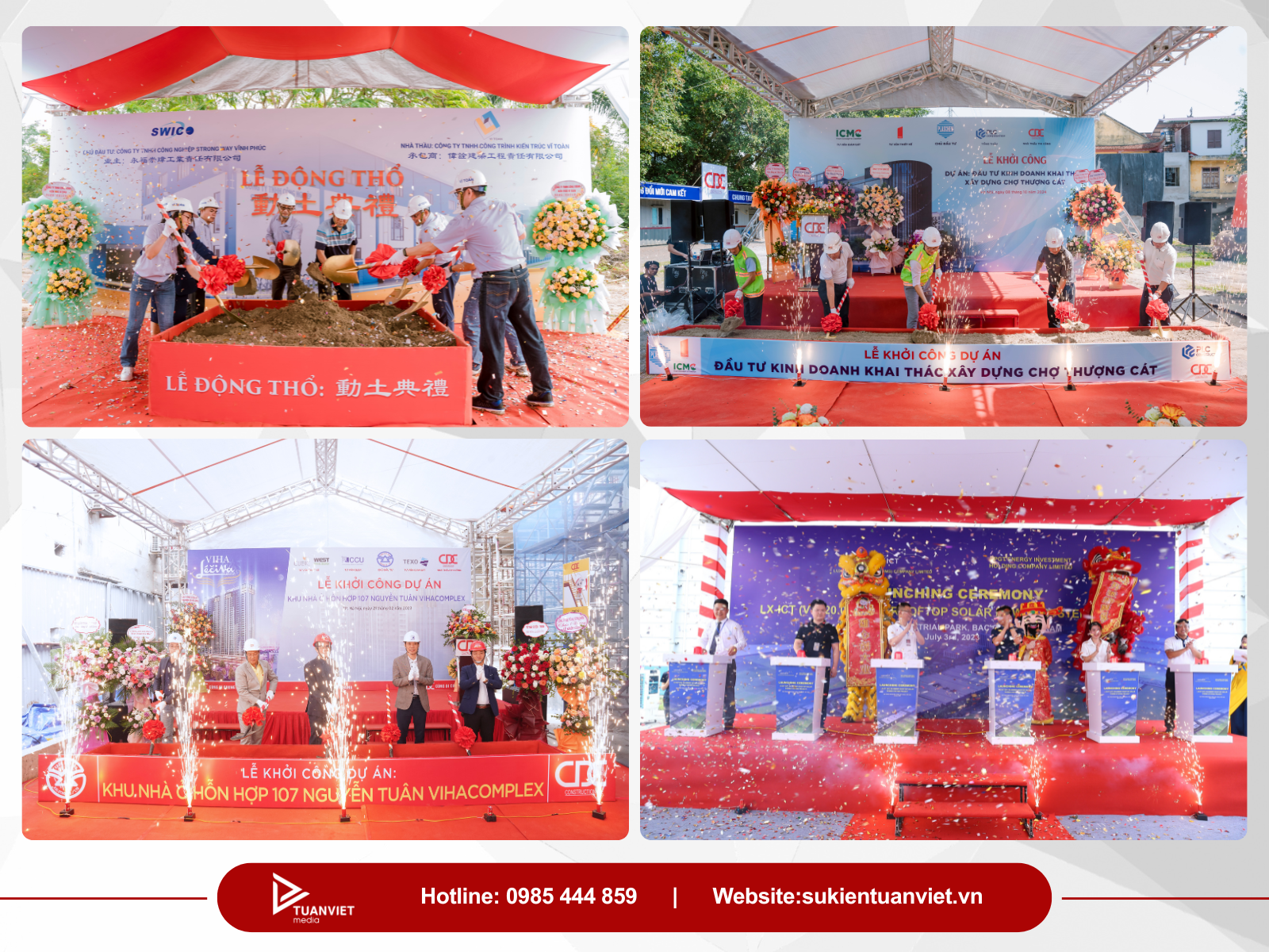 Giải pháp tổ chức lễ khởi công, động thổ trọn gói cho doanh nghiệp - Tuấn Việt Media
