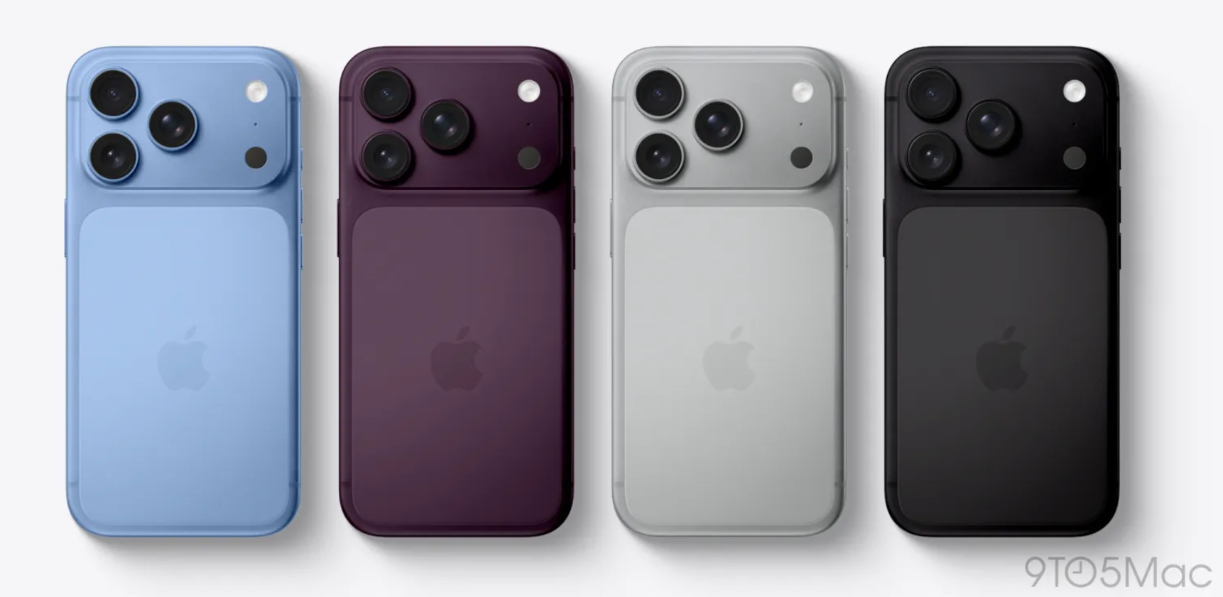 Các màu dự kiến của iPhone 18 Pro.