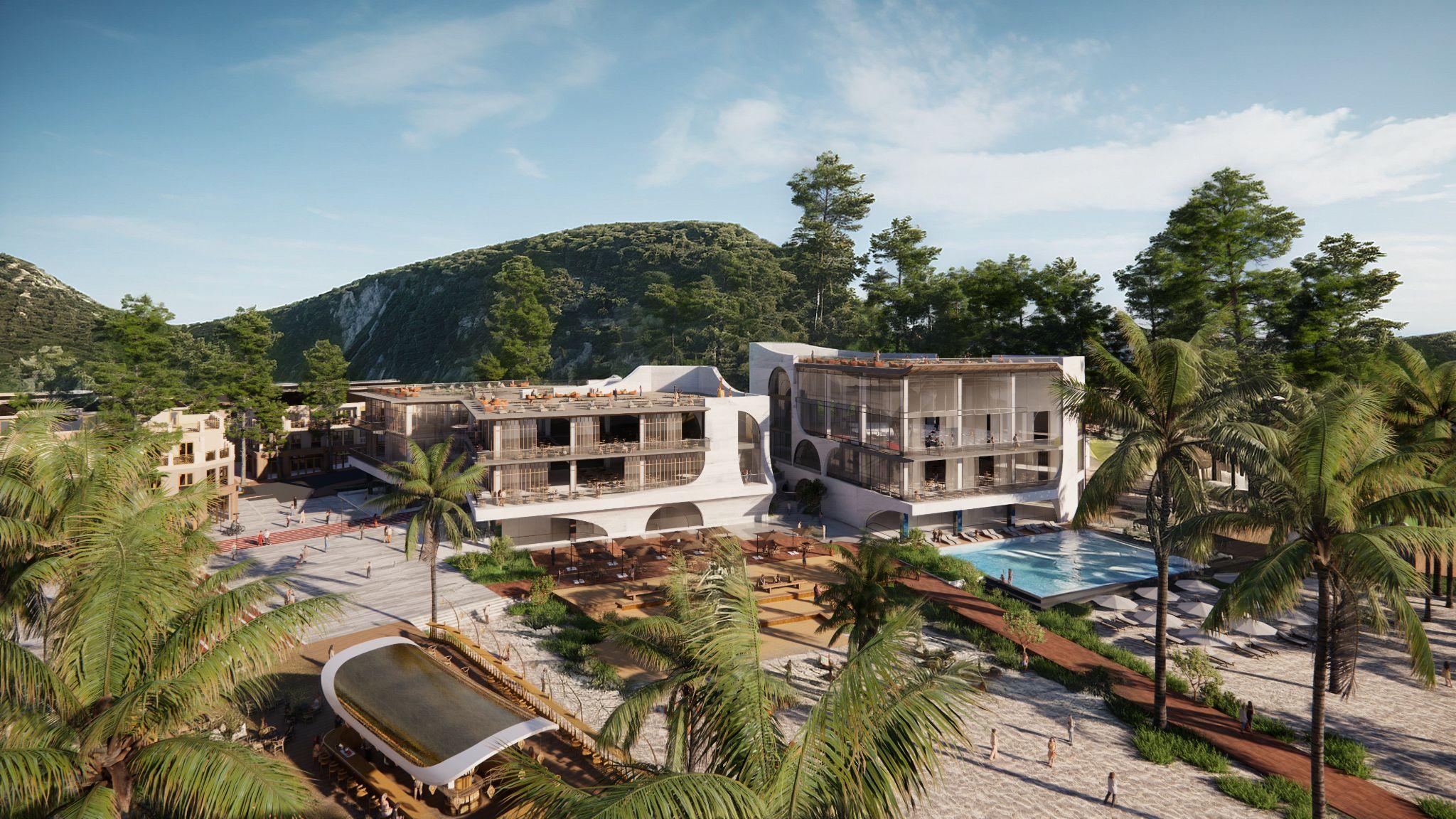 Kiến trúc mở độc đáo giúp Sun Bavaria ôm trọn tầm nhìn ra vịnh trung tâm.