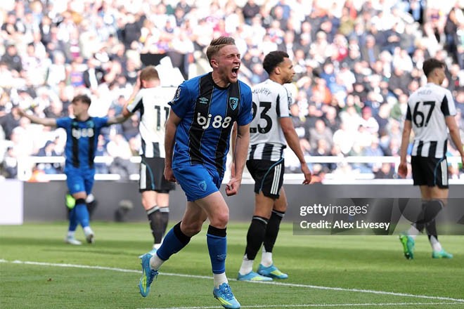 Trực tiếp bóng đá Newcastle - Bournemouth: Đội khách ghi bàn thứ 2 (Ngoại hạng Anh) (Hết giờ) - 3
