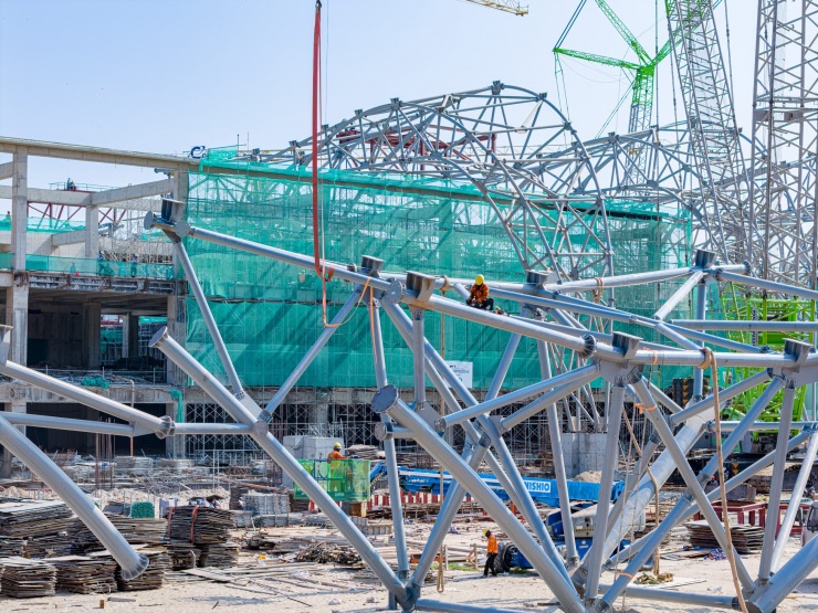 Điểm nhấn chưa từng có tại Trung tâm Hội nghị APEC: Không gian 11.000 m2 không một cột giữa - 7