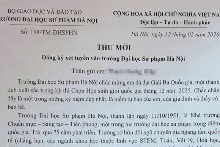 Hiệu trưởng ĐH Sư phạm Hà Nội mời đích danh học sinh đăng ký xét tuyển thẳng từ lớp 11