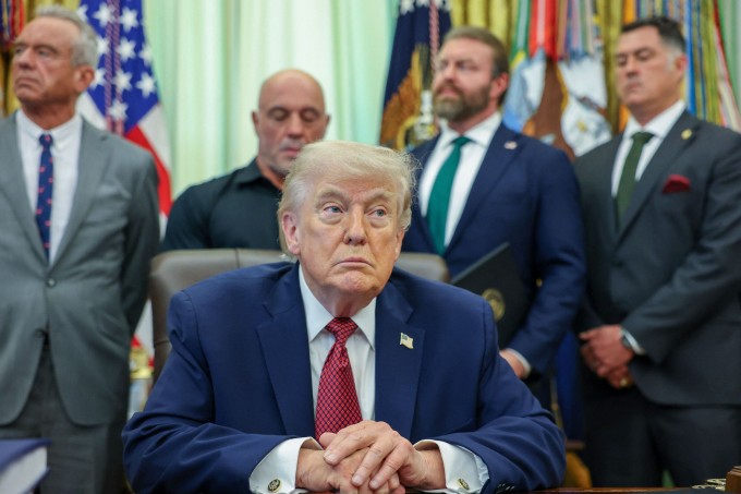 Tổng thống Mỹ Donald Trump tại Nhà Trắng ngày 18/4. Ảnh: AFP