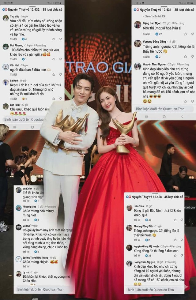 Câu trả lời của ca sĩ Hòa Minzy khiến fan không ngớt lời khen ngợi.