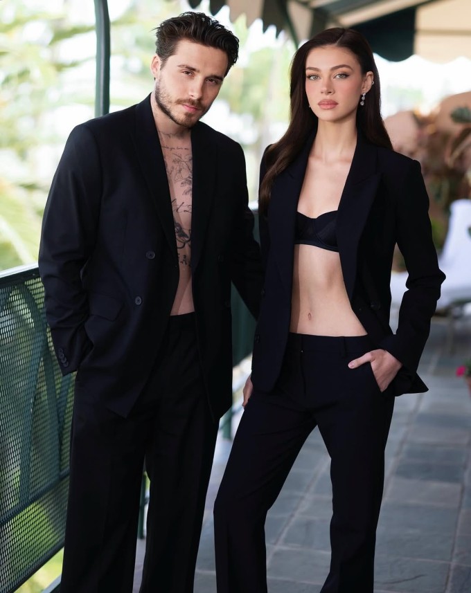 Brooklyn Beckham và vợ. Ảnh: Instagram